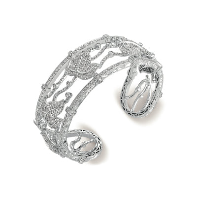 18K White gold diamond Bangle 18HB0031D