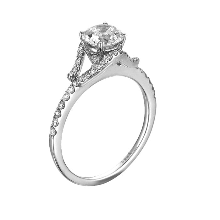 Vintage Inspired Diamond Pave Set Solea Ring Style 18RO1472DCZ