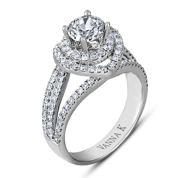 Vintage Inspired Diamond Pave Set Solea Ring Style 18AR9883DCZ