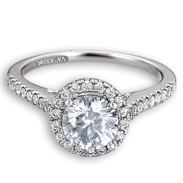 Vintage Inspired Diamond Pave Set Solea Ring Style 18RGL321DCZ