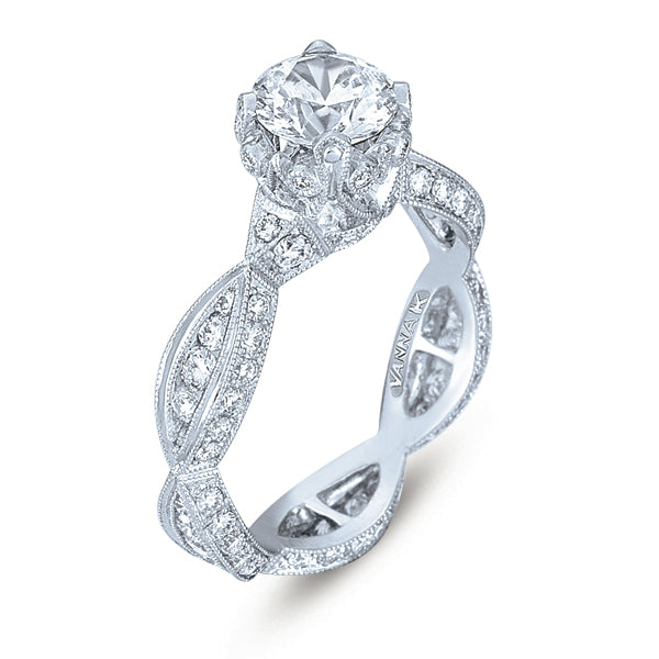 Be Dazzled with this Ornate Diamond Engagement Ring