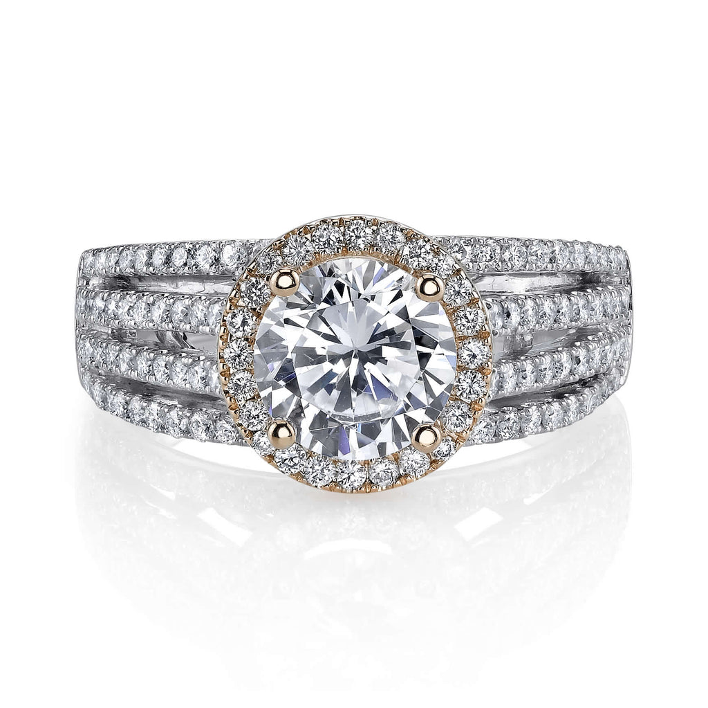 Vintage Inspired Diamond Pave Set Solea Ring Style 18AR98821DCZ