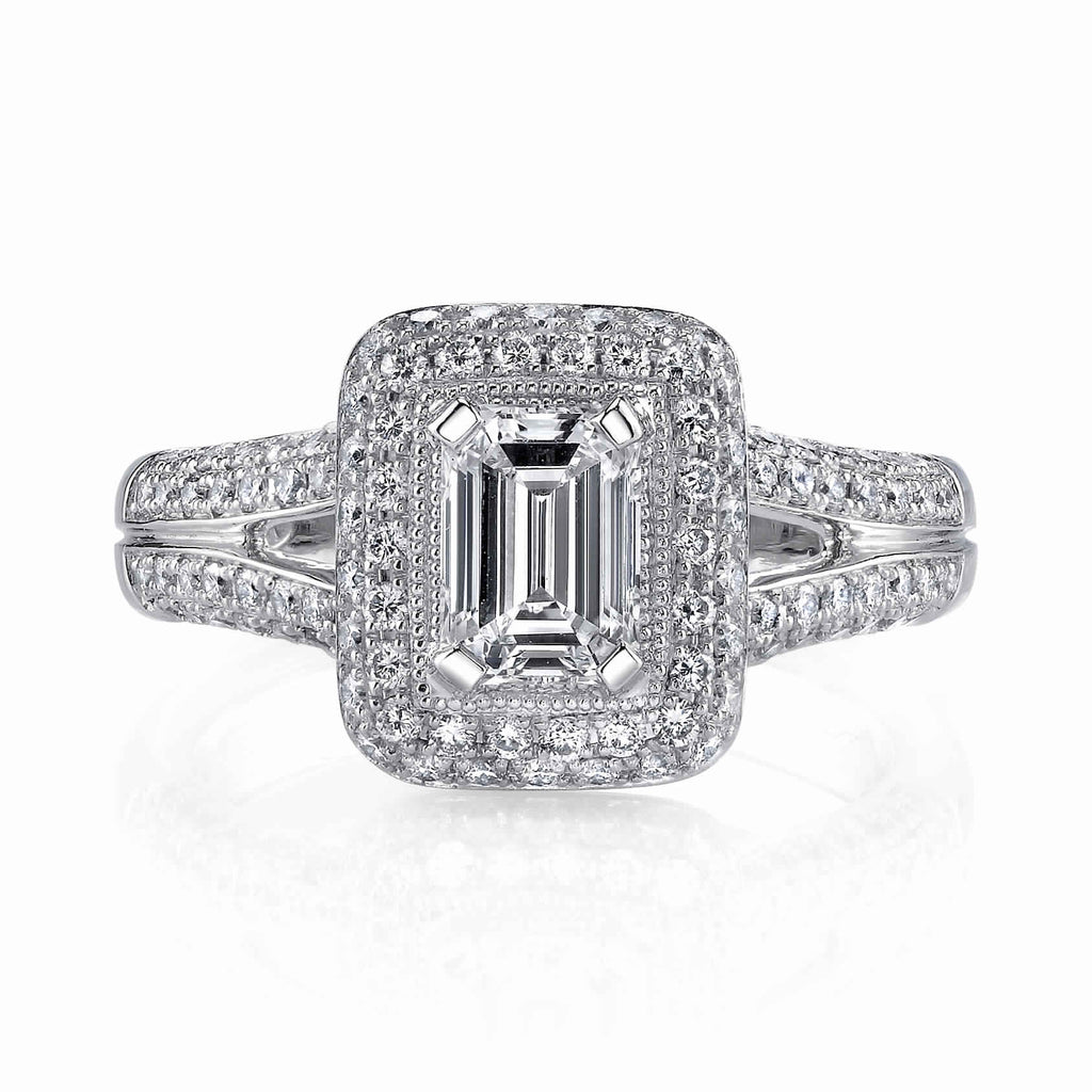 Vintage Inspired Diamond Pave Set Solea Ring Style 18RO63051DCZ