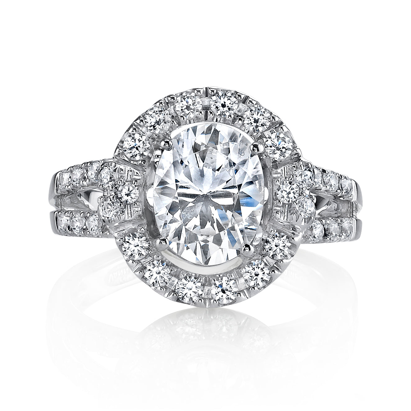 Vintage Inspired Diamond Pave Set Solea Ring Style 18RO51814DCZ