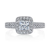 Vintage Inspired Diamond Pave Set Solea Ring Style 18RM060231DCZ