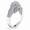 Ultra Lux Cascade Bridal Ring Style 18RGL775DCZ