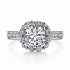 Vintage Inspired Diamond Pave Set Solea Ring Style 18RGL817DCZ