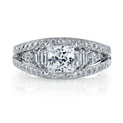 Ultra Lux Cascade Bridal Ring Style 18RO6302DCZ