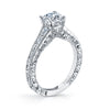 Hand Engraved Perfect Profile Diamond Ring Style 18RGL00126DCZ