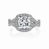 Vintage Inspired Diamond Pave Set Solea Ring Style 18RGL821DCZ