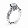 Vintage Inspired Diamond Pave Set Solea Ring Style 18RGL832DCZ