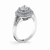 Vintage Inspired Diamond Pave Set Solea Ring Style 18RGL840DCZ