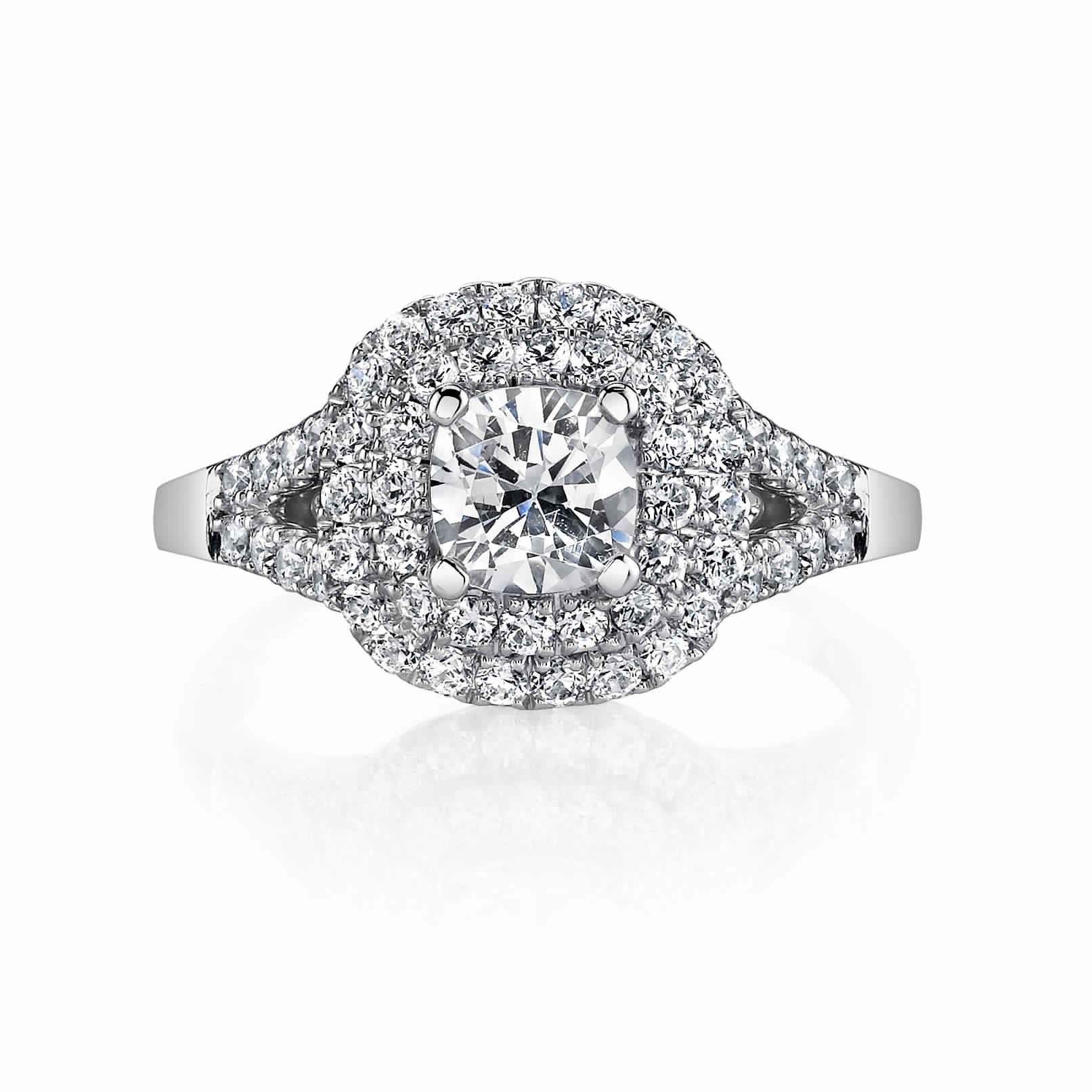 Vintage Inspired Diamond Pave Set Solea Ring Style 18RGL840DCZ