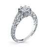 Hand Engraved Perfect Profile Diamond Ring Style 18RGL0326DCZ