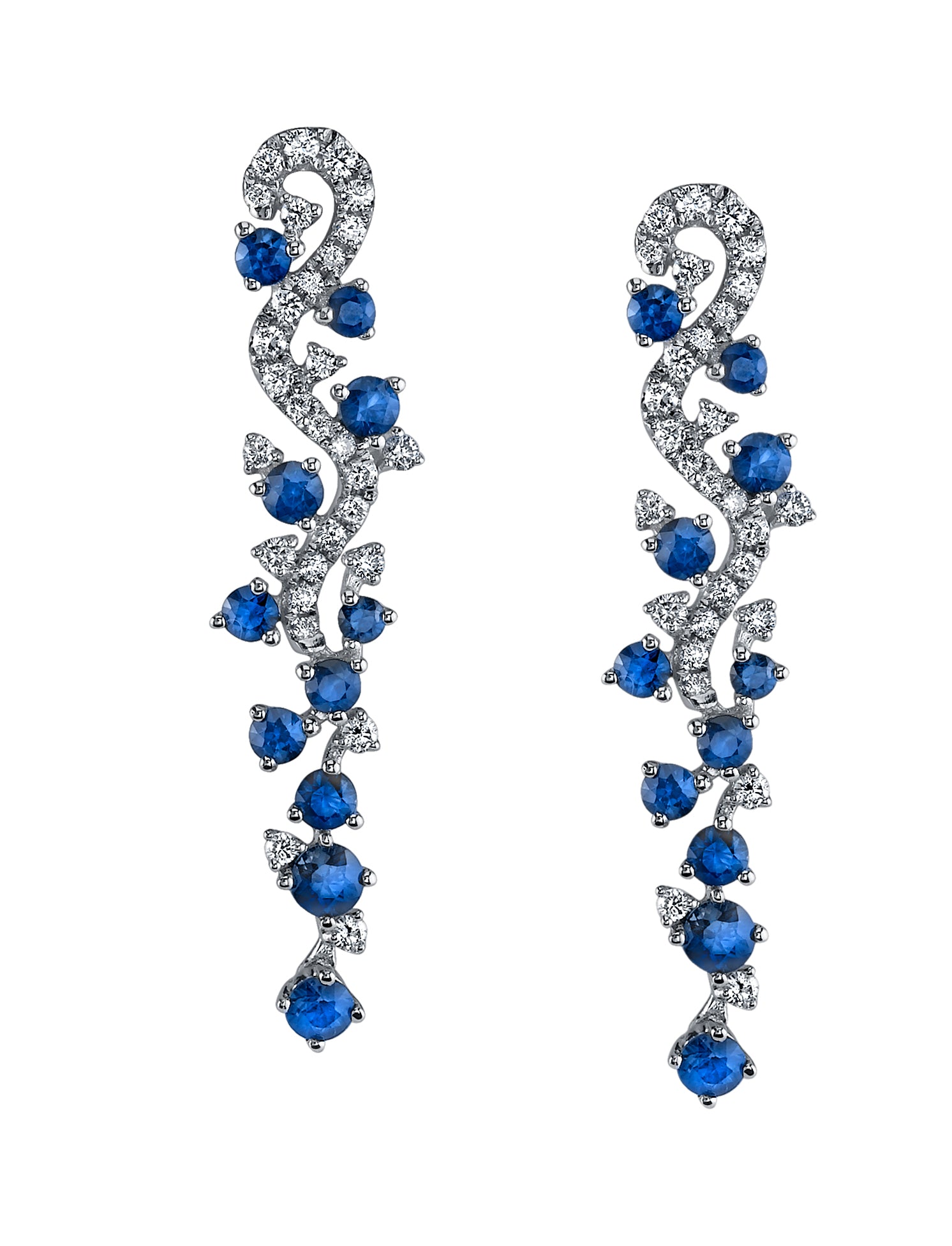 Gelato Color Gemstone and Diamond Earrings Style 18E22SA