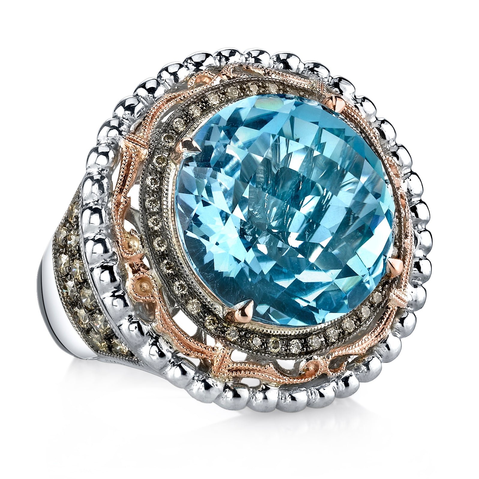 Gelato Color Gemstone Ring Style 14R04B