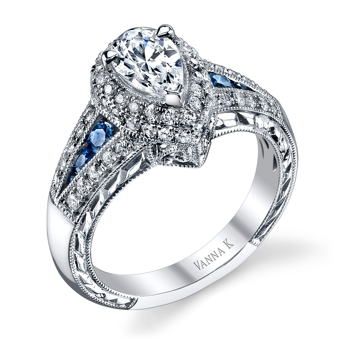 Hand Engraved Perfect Profile Diamond Ring Style 18R839DCZ