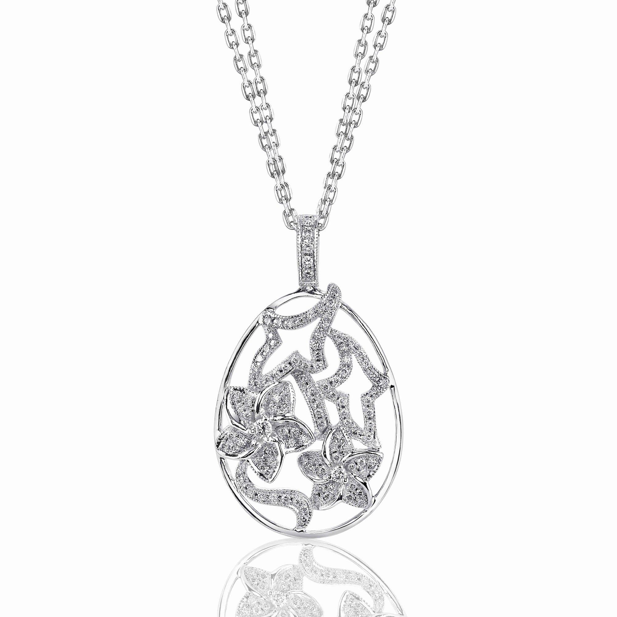 Korvara Diamond Necklace Design Style 18PN00098D