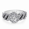 Vintage Inspired Diamond Pave Set Solea Ring Style 18R734BDCZ