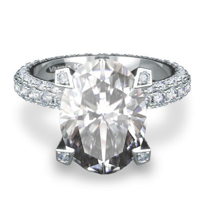 Vintage Inspired Diamond Pave Set Solea Style 18RGL023DCZ