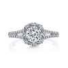 Vintage Inspired Diamond Pave Set Solea Ring Style 18RM62DCZ