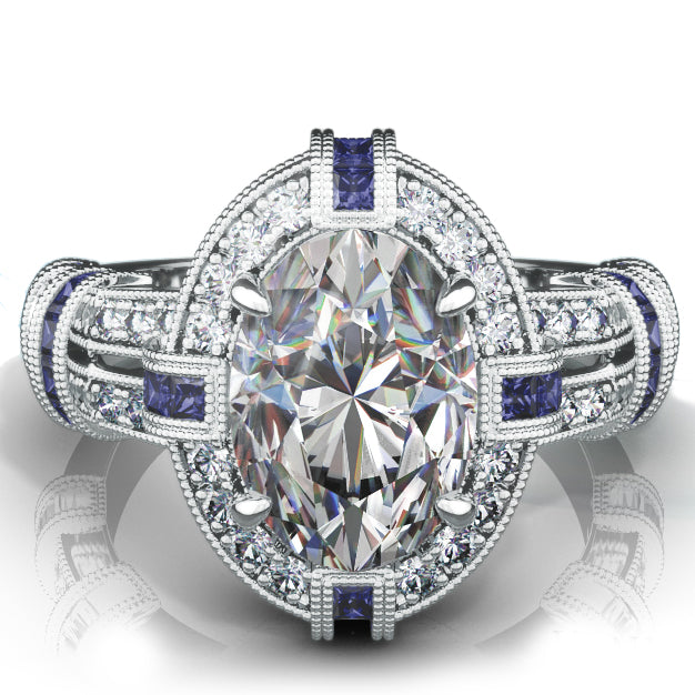 Ultra Lux Cascade Bridal Ring Style 18RGL8351DCZ