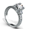 Hand Engraved Perfect Profile Diamond Ring Style 18RGL00640DCZ