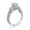 Hand Engraved Perfect Profile Diamond Ring Style 18R997DCZ