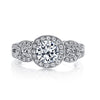 Vintage Inspired Diamond Pave Set Solea Ring Style 18R892DCZ