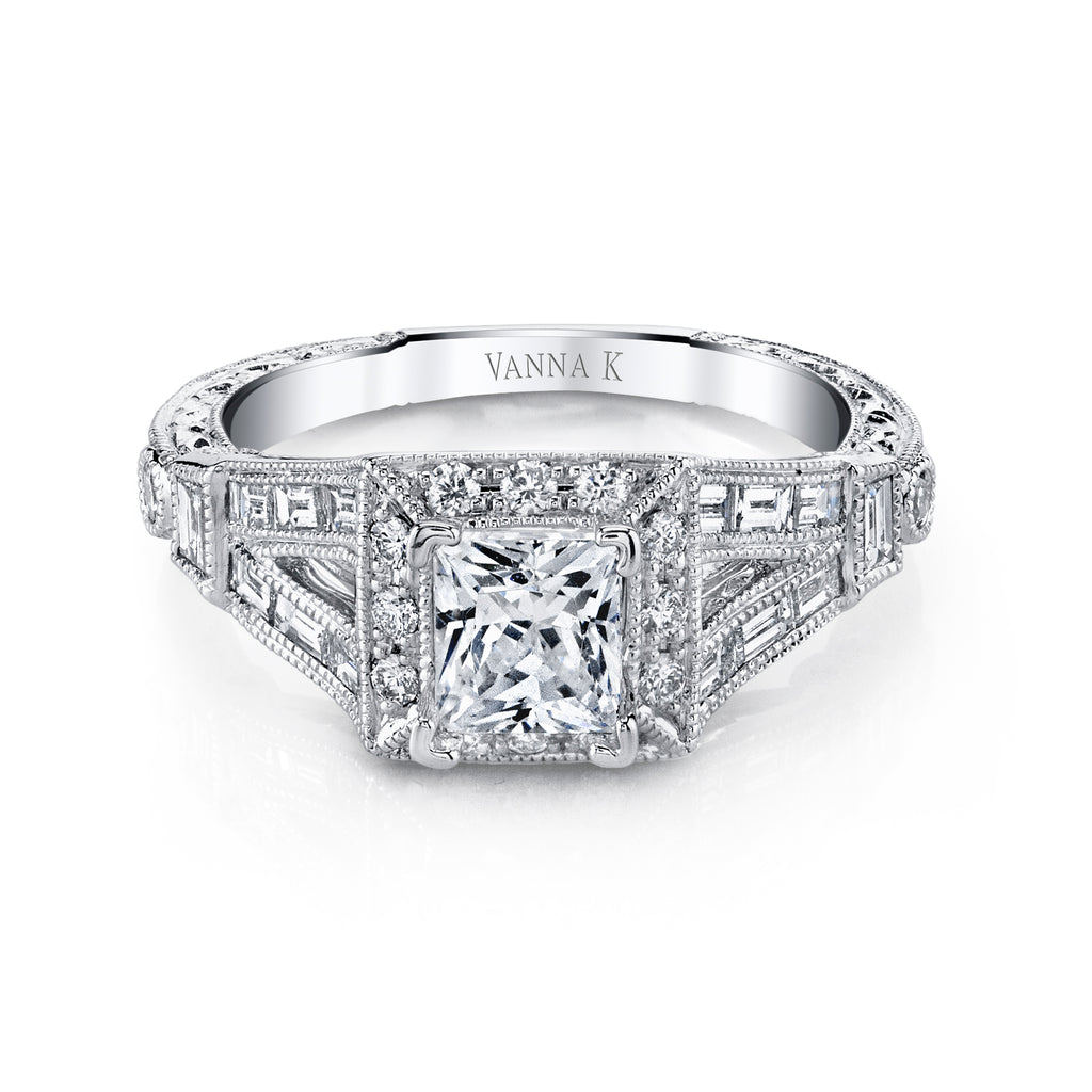 Ultra Lux Cascade Bridal Ring Style 18RGL00644DCZ