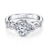 Vintage Inspired Diamond Pave Set Solea Ring Style 18R320DCZ