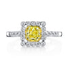 Soleamore Unique Rare Yellow Diamond Ring Style 18RGL5392DY
