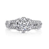 Vintage Inspired Diamond Pave Set Solea Ring Style 18R974DCZ