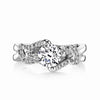 Vintage Inspired Diamond Pave Set Solea Ring Style 18R857DCZ