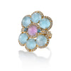 Gelato Color Gemstone and Diamond Fashion Ring Style 18F66