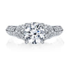 18K White Gold Diamond Engagement Ring