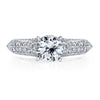 18K White Gold Diamond Engagement Ring