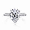 Vintage Inspired Diamond Pave Set Solea Ring Style 18R1058PE