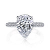 18K White Gold Diamond Engagement Ring