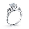 18K White Gold Diamond Engagement Ring