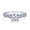 18K White Gold Diamond Engagement Ring