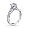 18K White Gold Diamond Engagement Ring