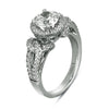 18K White Gold Diamond Engagement Ring