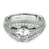 18K White Gold Diamond Engagement Ring