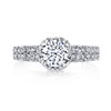 18K White Gold Diamond Engagement Ring