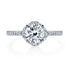 18K White Gold Diamond Engagement Ring