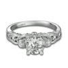 18K White Gold Diamond Engagement Ring