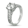 18K White Gold Diamond Engagement Ring