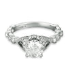 18K White Gold Diamond Engagement Ring