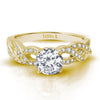 18K YELLOW GOLD DIAMOND ENGAGEMENT RING